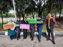 Kempen 'Value Food, No Waste' di bazar Ramadan Tampin.