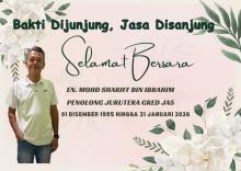 Majlis Bakti Dijunjung, Jasa Disanjung Encik Mohd Shariff Bin Ibrahim