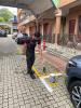 KERJA-KERJA MENGECAT SEMULA PETAK PARKING DI KAWASAN TAMPIN SQUARE OLEH UNIT SELENGGARA TEMPAT LETAK KERETA MAJLIS DAERAH TAMPIN
